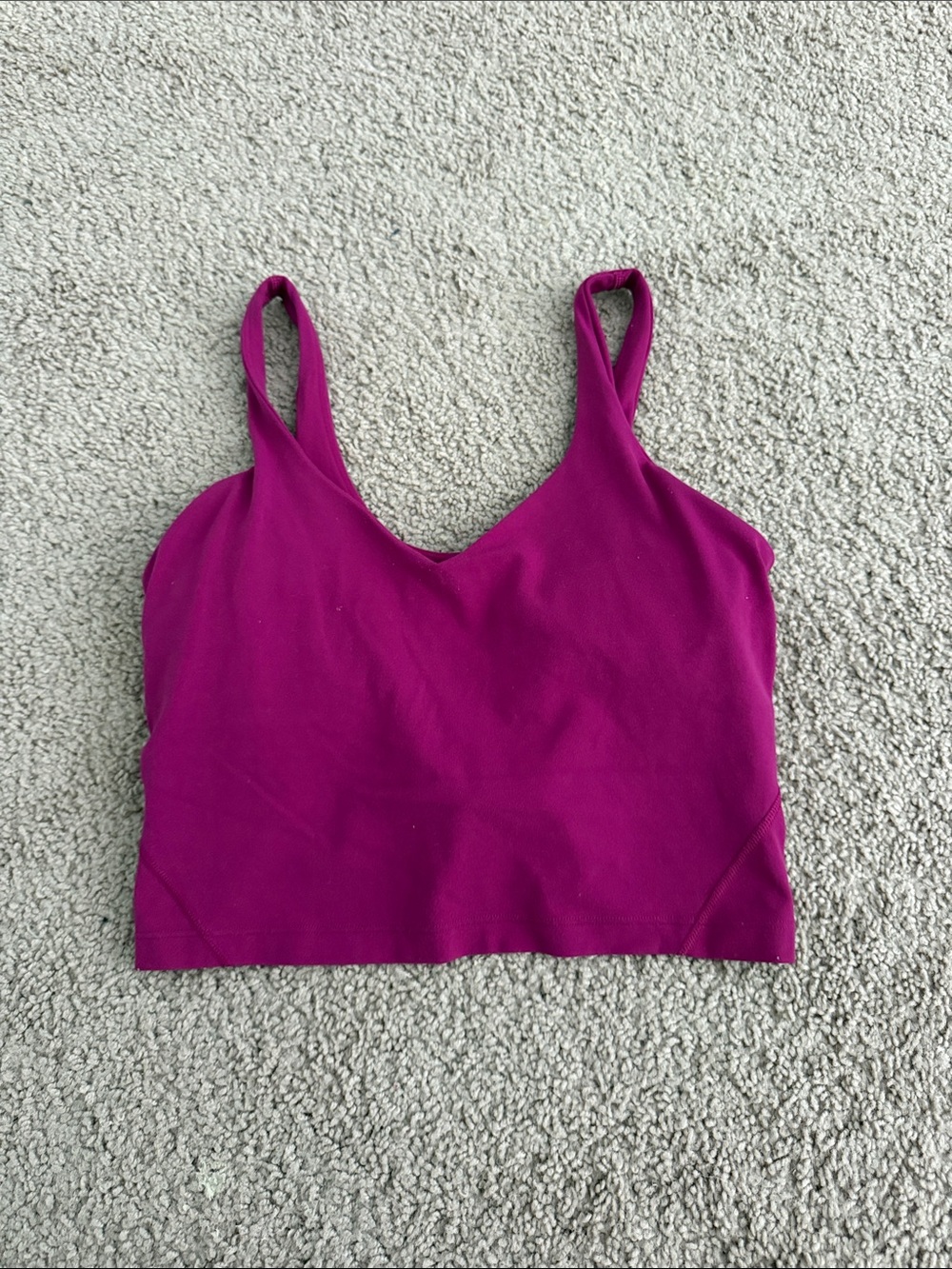 lululemon athletica Magenta Cropped Tank Top